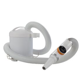 1600W Pet Hair Smart Dryer Blower, Intelligent Dog Grooming Quiet Drying Blower with 4 Different Nozzles and 1 Hose, 4-in-1 Pet Blower Groomer Suitabl