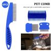 Cat Dog Flea Comb, Pet Tear Stain Remover Comb Set Pet Dog Cat Grooming Comb