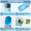 3 in1 Dog Outdoor Water Bottle,Portable Water Dispenser with Food Container,Poop Bag×3,Carbon Filter×2,Leak Proof Lock for Cat,Puppy and Other Pets fo