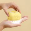 Pet Grooming Bath Massage Brush with Soap and Shampoo Dispenser Soft Silicone Bristle for Long Short Haired Dogs Cats Shower,